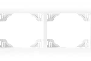 Efapel Espelho Duplo Horizontal 70921 MARFIM/CEREJEIRA TMC