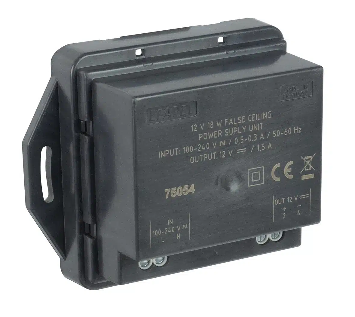 Efapel Fonte DE ALIMENTAÇÃO P/ Teto Falso 12VDC 18W 75054