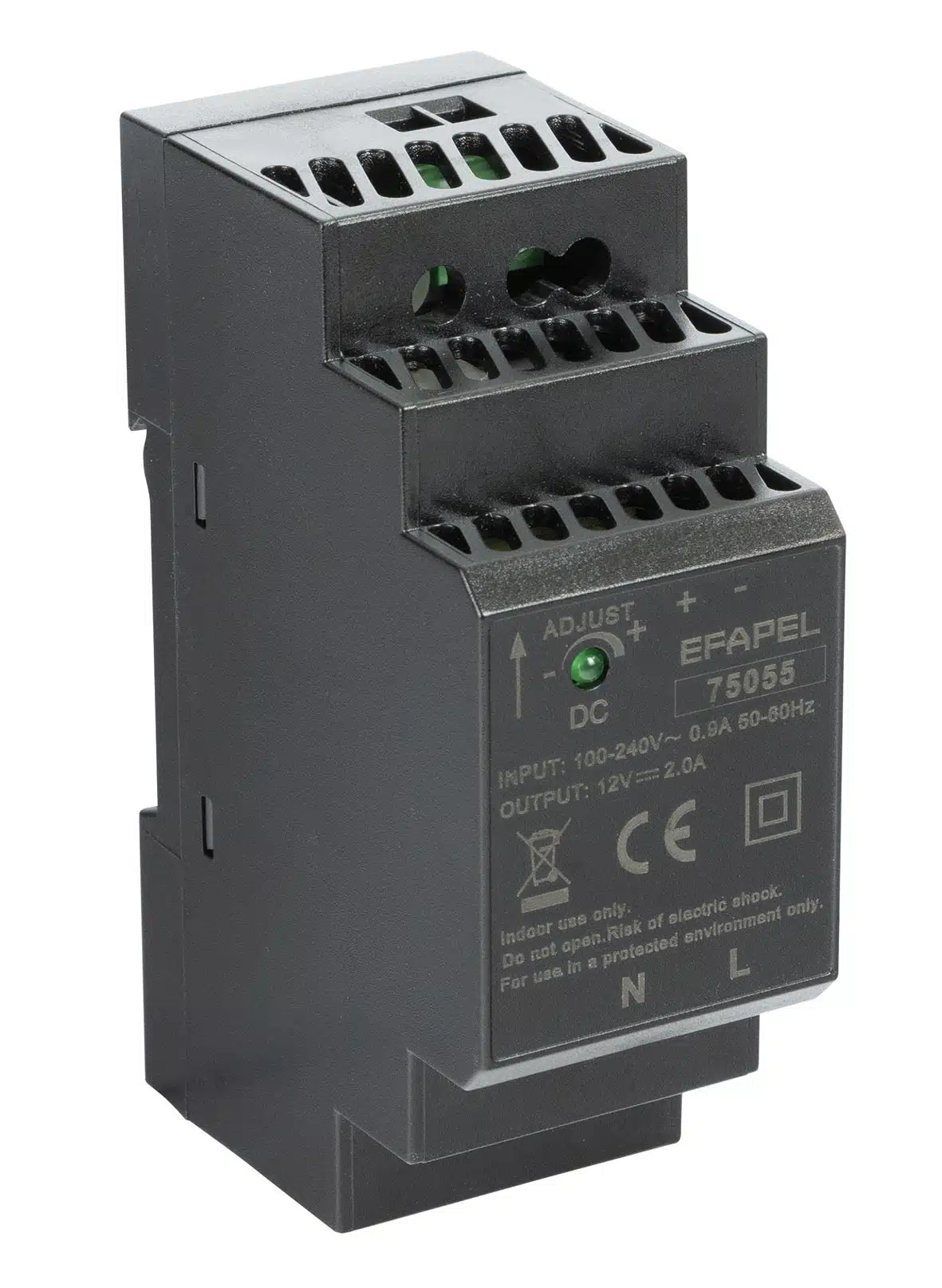 Efapel Fonte de alimentação P/ Calha DIN 12VDC 24W 75055