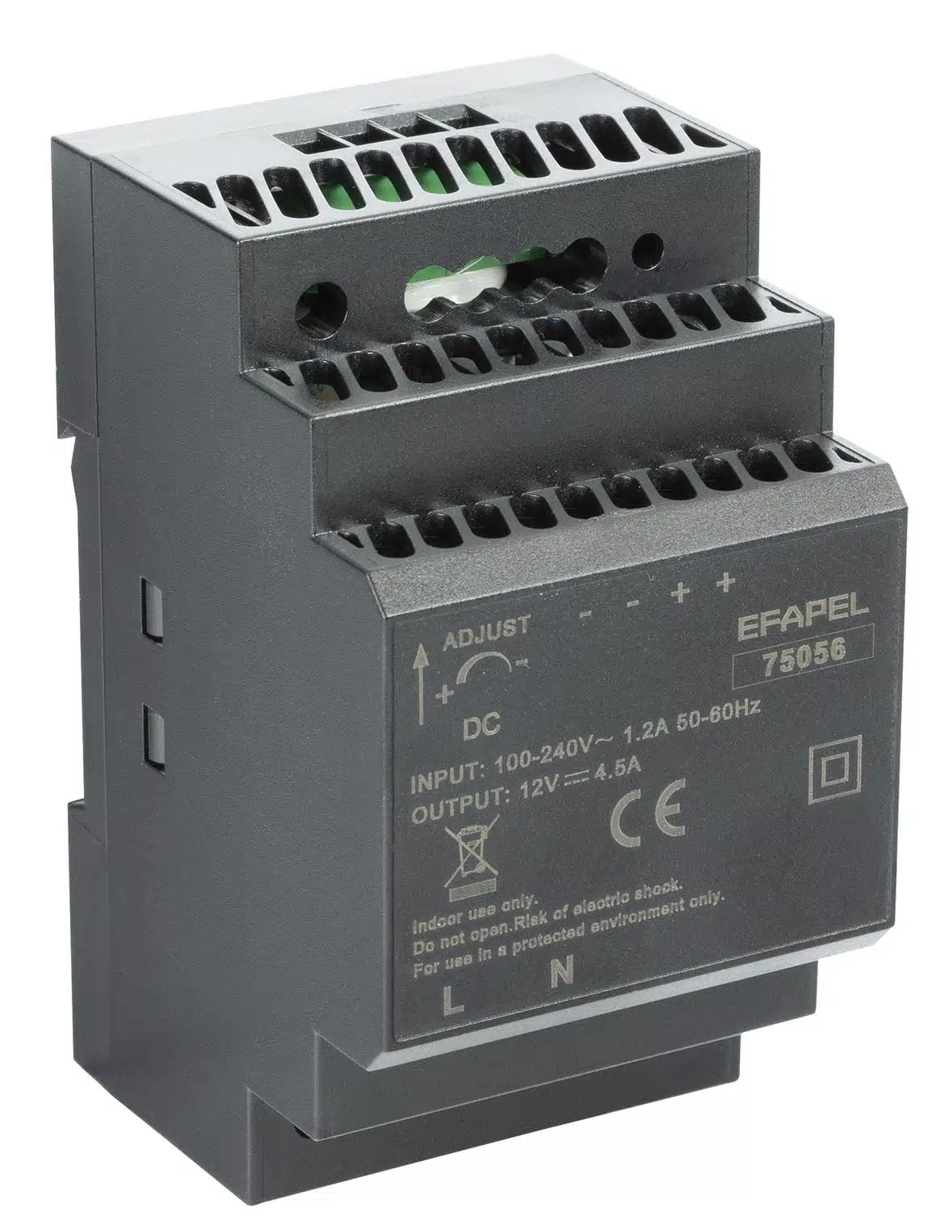 Efapel Fonte DE ALIMENTAÇÃO P/ Calha DIN 12VDC 54W 75056