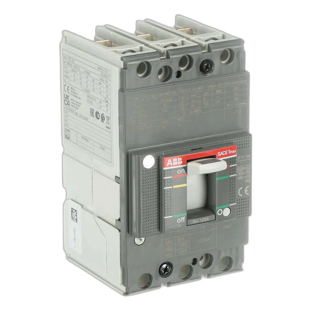 ABB Disjuntor XT1C160 TMD 3P 125A 25KA 1SDA067398R1
