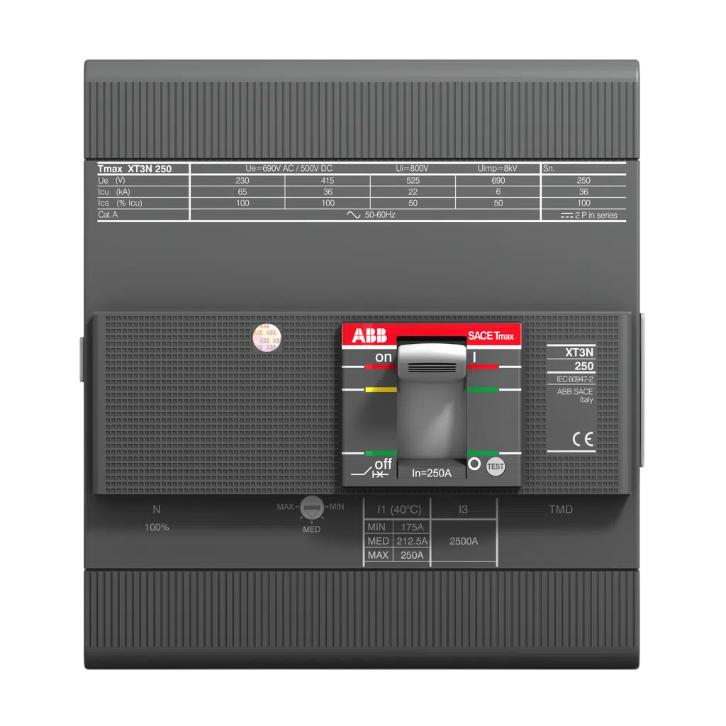 ABB Disjuntor XT3N250 TMD 4P 250A 36KA 1SDA068070R1