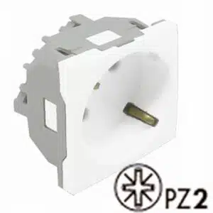 Efapel Tomada Schuko C/ Obturador 45132 2MOD BR SBR
