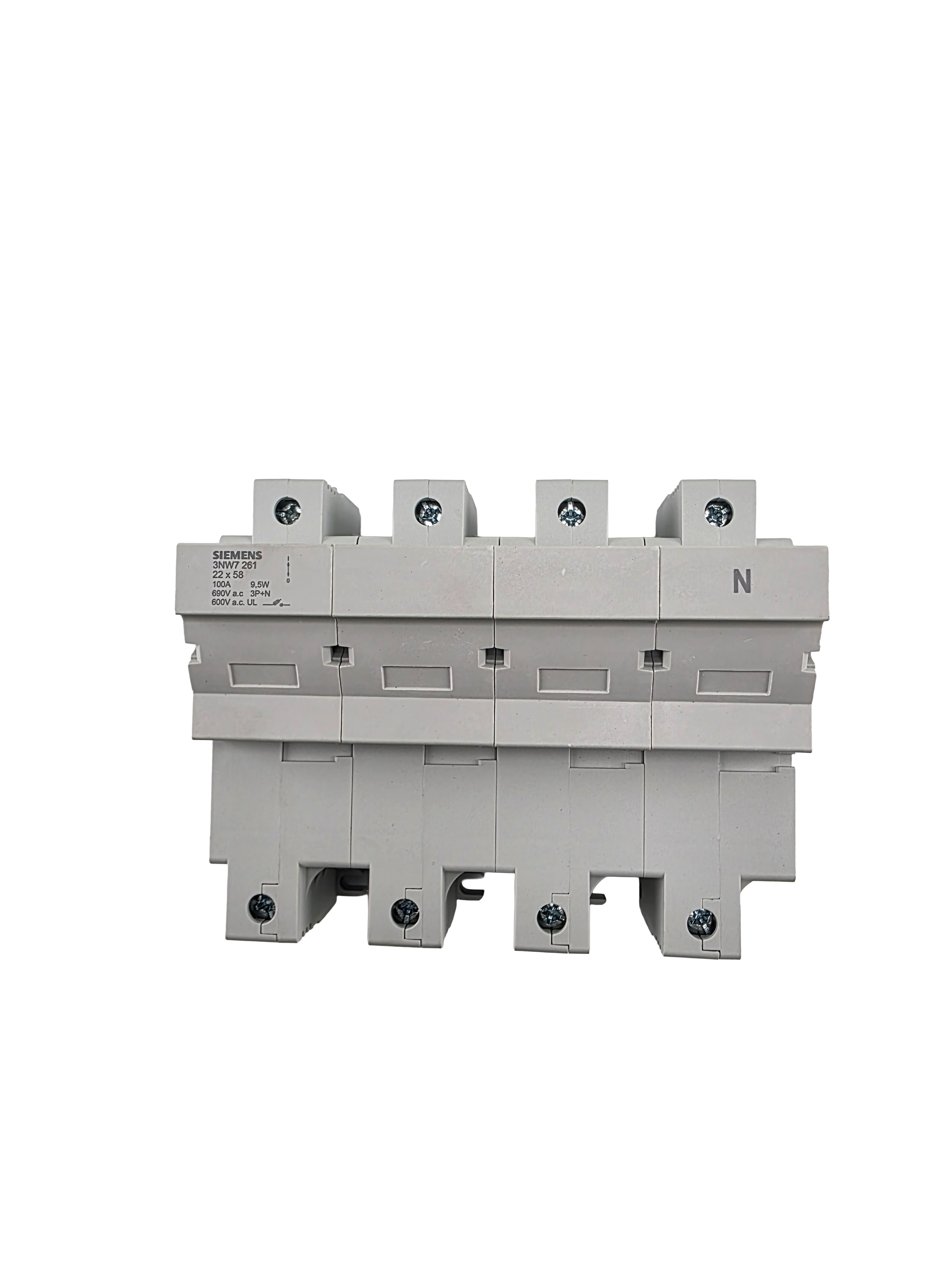 Siemens Base Fusível CI 3P+N 100A 22X58 3NW7261