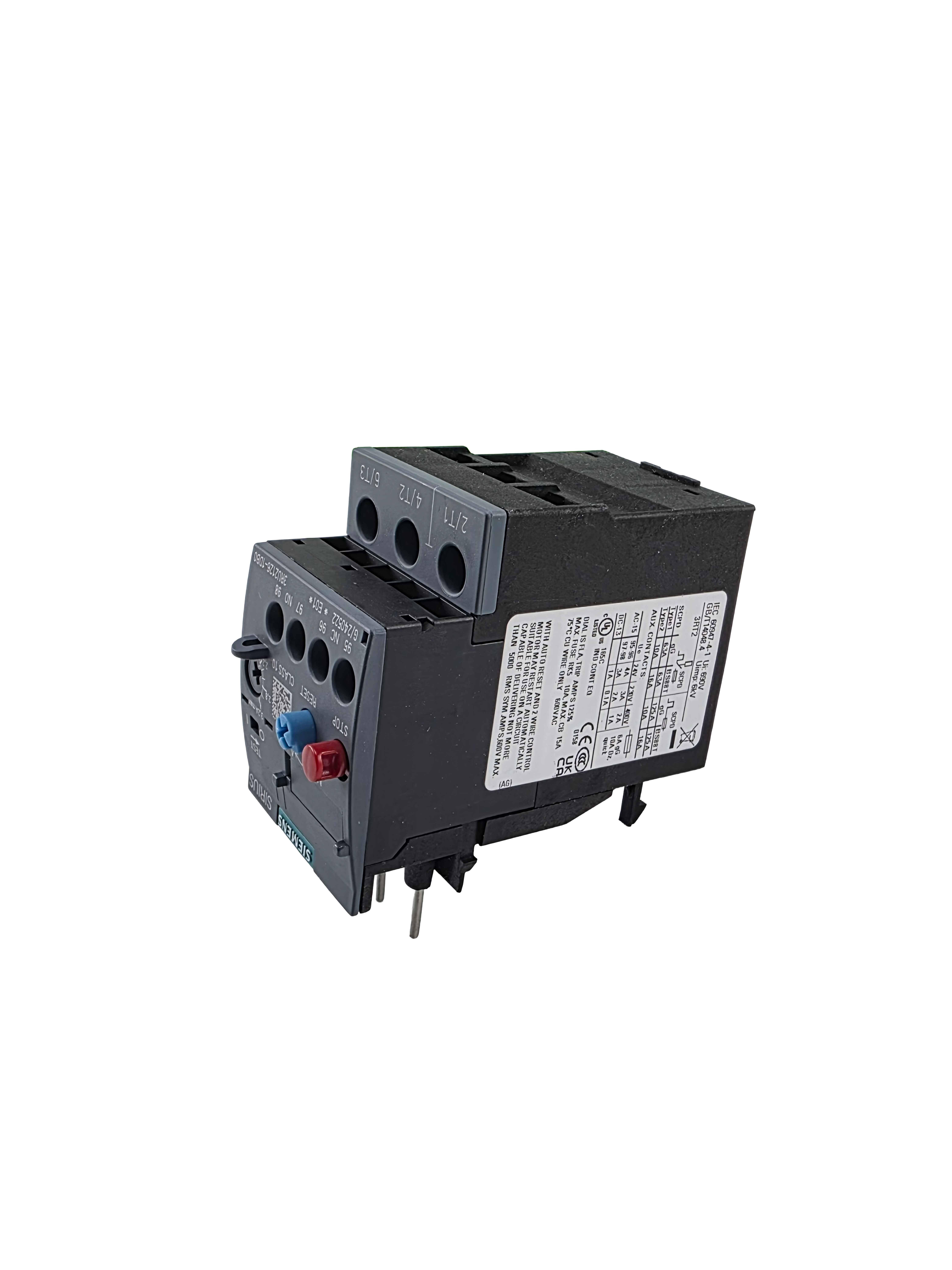 Siemens Rele Termico Motorizado 1.1KW 2,2-3,2A 3RU2126-1DB0 - Image 3